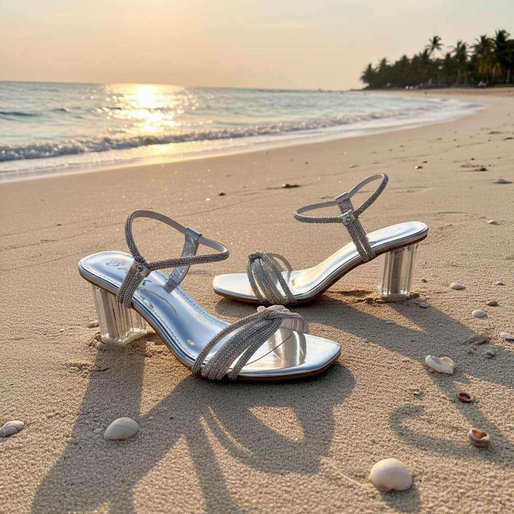 Lunar Amie Block-Heel Sandals. 2