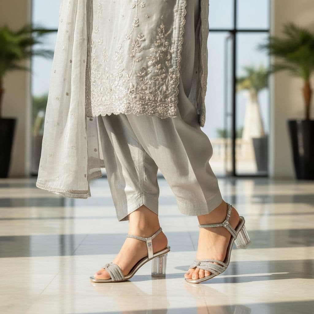 Lunar Amie Block-Heel Sandals. 3