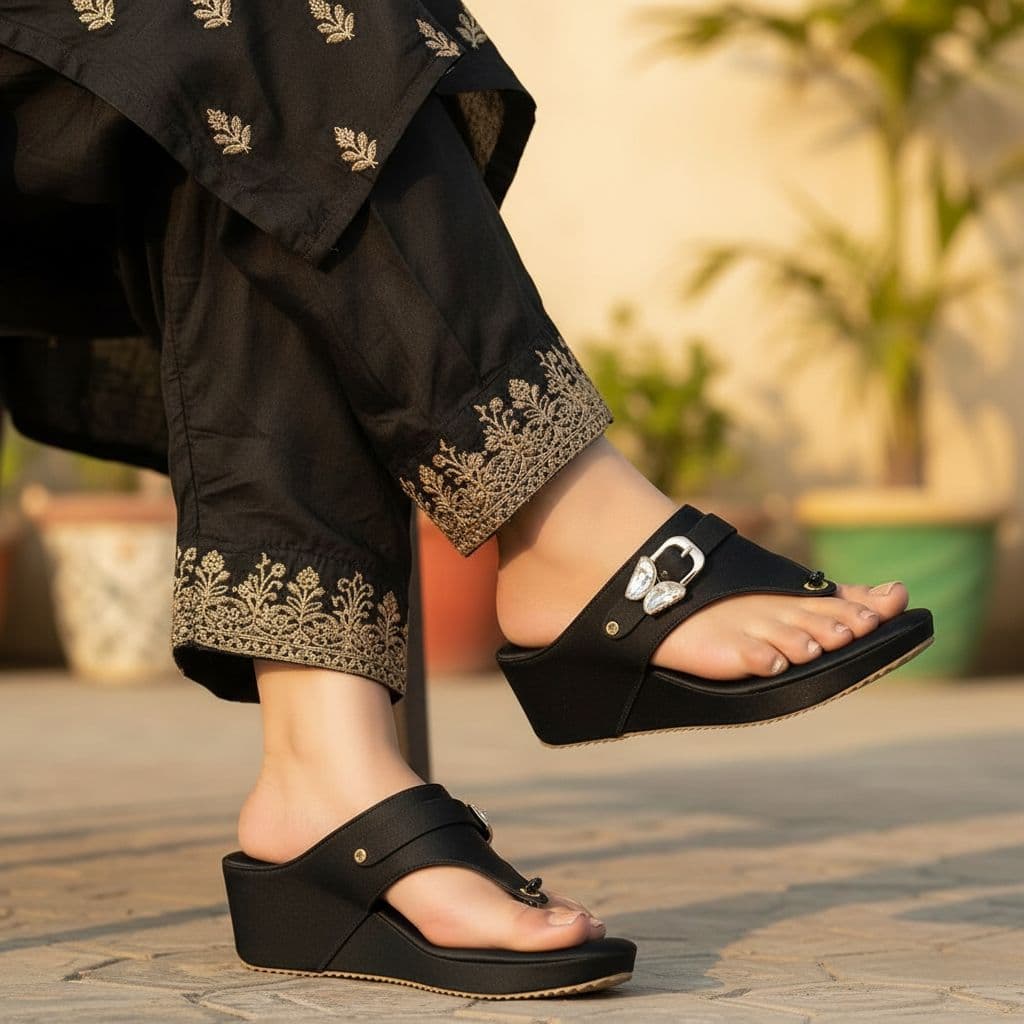 women's wedge Slippers